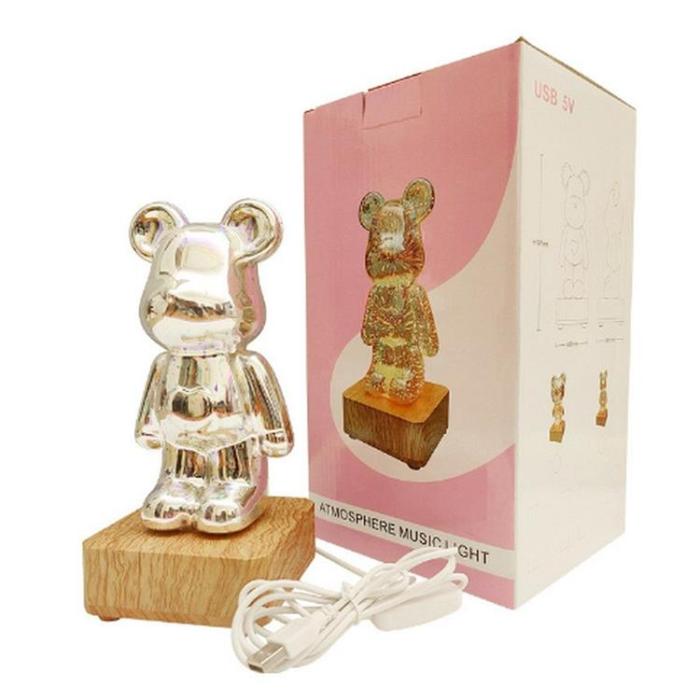 OEM - Bordslampa LED 3D BEAR Art Deco standing L3GFBD