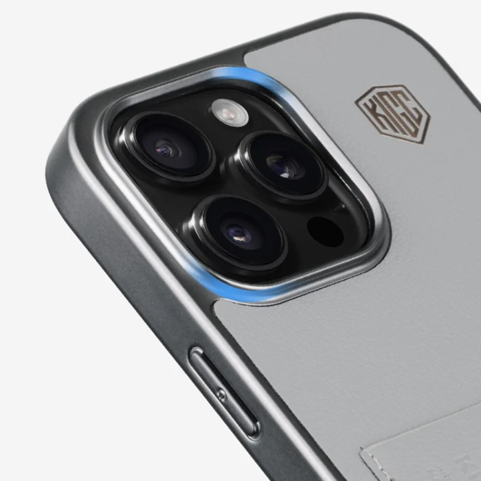KIGC - KIGC iPhone 16 Pro Max Mobilskal Korthållare - Svart