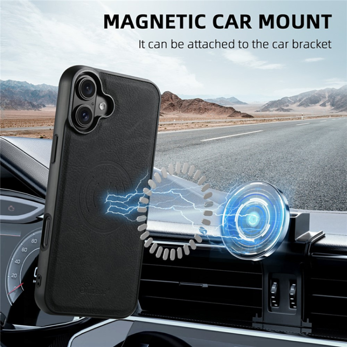 SUTENI - SUTENI iPhone 17 Mobilskal MagSafe Kickstand H16 -Svart
