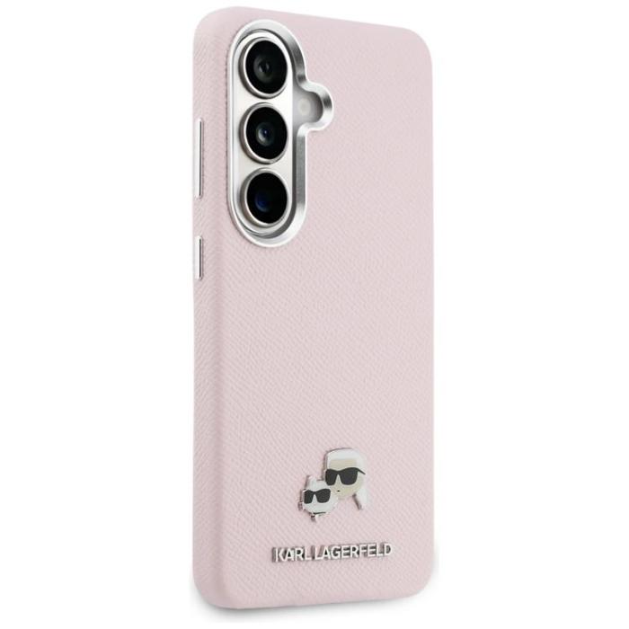 KARL LAGERFELD - Karl Lagerfeld Mobilskal För Galaxy S26 MagSafe Saffiano Metal Logo - Rosa