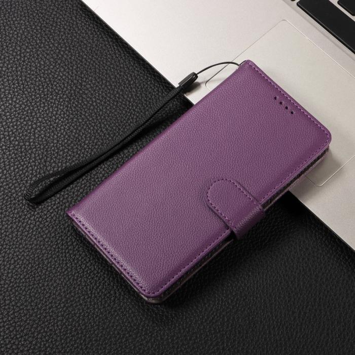 OEM - Samsung Galaxy A57 Plånboksfodral Konstläder RFID Skydd - Lila