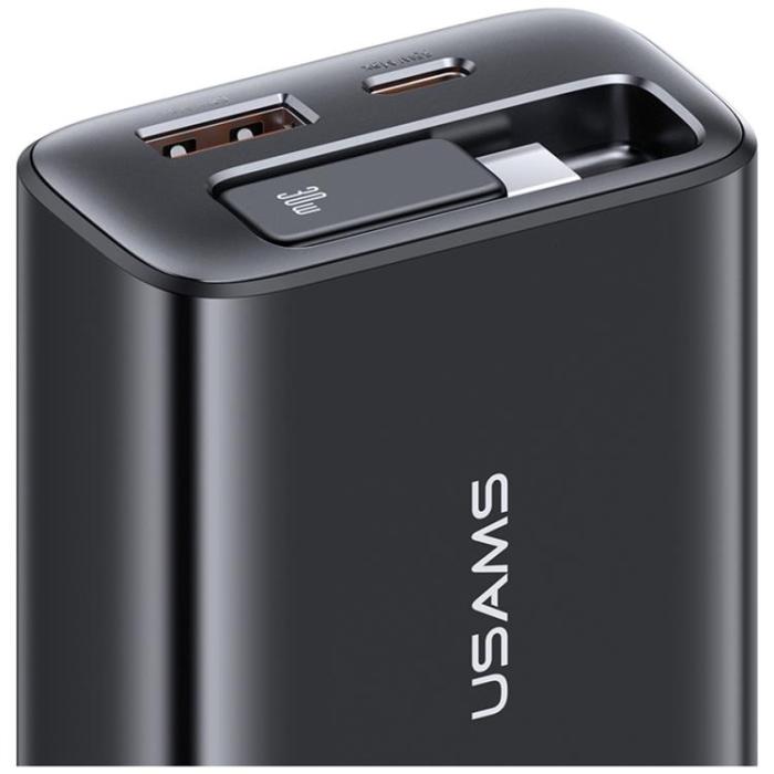 USAMS - USAMS Snabbladdare 30W 1xUSB-C 1xUSB-A Med USB-C Kabel - Vit