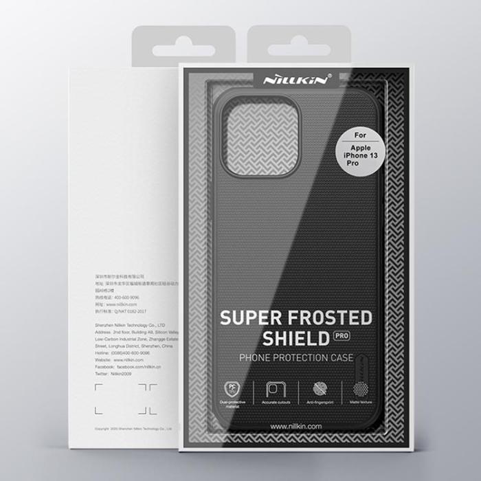 Nillkin - Nillkin Super Frosted Skal iPhone 13 Pro - Svart
