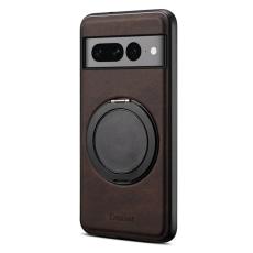 DENIOR - DENIOR Google Pixel 7 Pro 5G Magnetfodral Konstl&auml;der - Brun