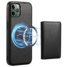 DENIOR - DENIOR Mobilskal till iPhone 11 Pro PU L&auml;der + PC + TPU - Svart