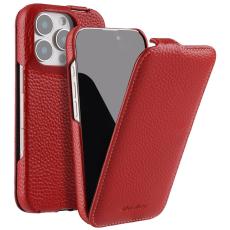 Melkco - MELKCO Mobilskal till iPhone 16 Pro Max &Auml;kta L&auml;der + PC - R&ouml;d