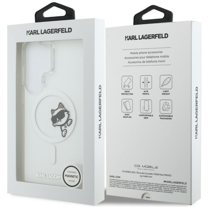 KARL LAGERFELD - Karl Lagerfeld Mobilskal För Galaxy S26 Ultra MagSafe IML Peekaboo Choupette