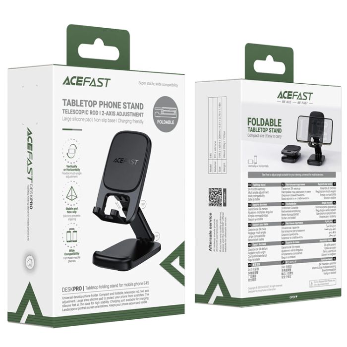 Acefast - Acefast Mobilställ Foldable E45 - Svart