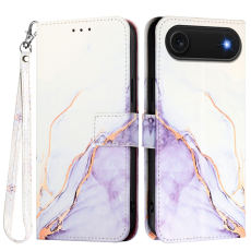 A-One Brand - iPhone 17 Air Plånboksfodral Marble Pattern med Rem LS006