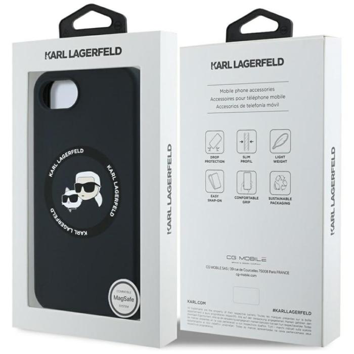 KARL LAGERFELD - Karl Lagerfeld iPhone 16e Mobilskal MagSafe Karl&Choupette