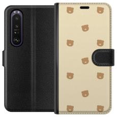 iSecrets - Pl&aring;nboksfodral till Sony Xperia 1 III med Bj&ouml;rnm&ouml;nster