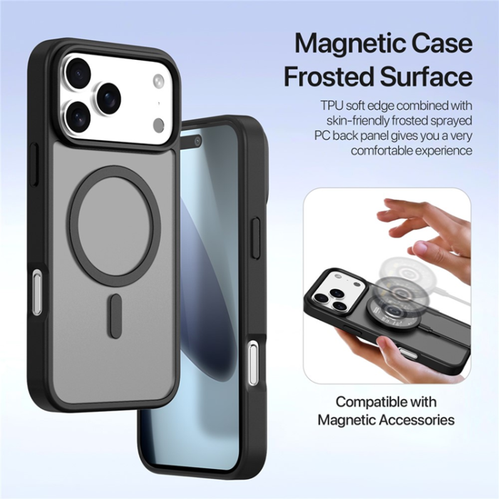 Dux Ducis - Dux Ducis iPhone 17 Pro Plånboksfodral MagSafe Detachable Lawa - Svart