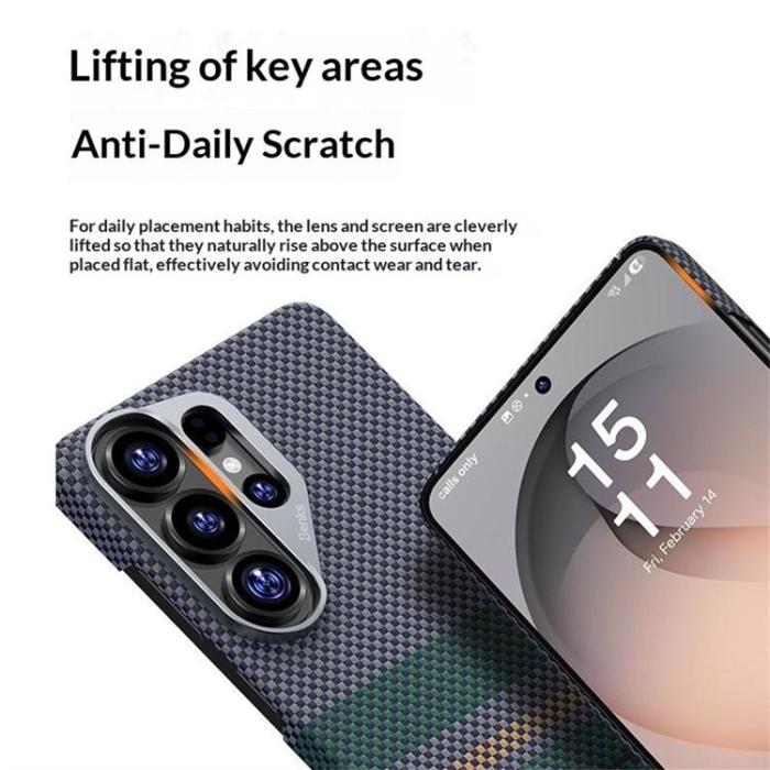 Benks - BENKS Mobilskal För Galaxy S26 Ultra MagSafe Kevlar Aramid Fiber Woven