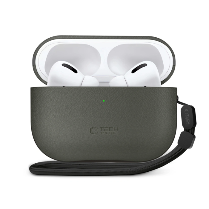 Tech-Protect - Tech-Protect Apple Airpods Pro 3 Skal Natural Fit - Olive Grön