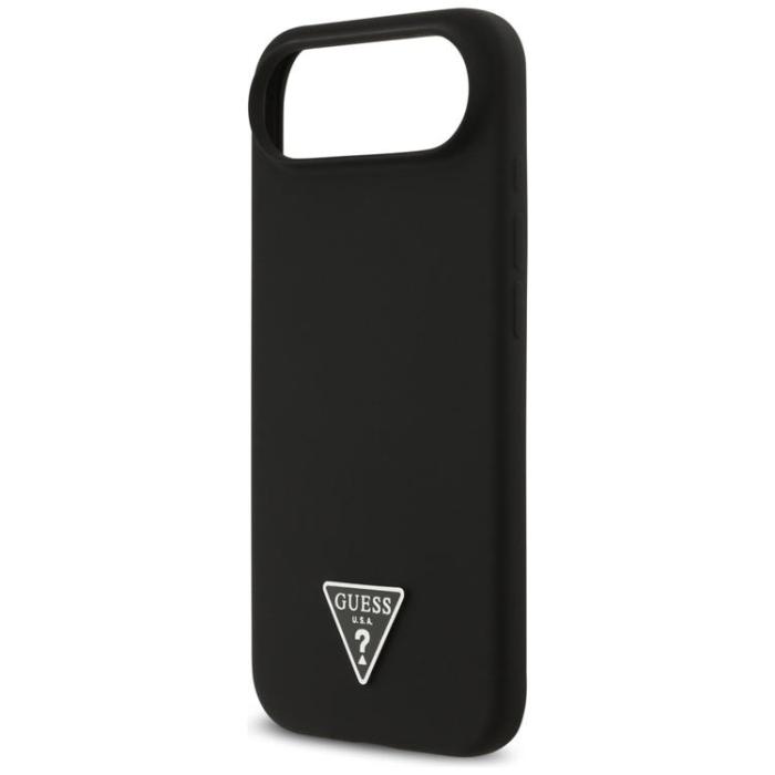 Guess - Guess iPhone 17 Air Mobilskal MagSafe Silikon Triangle Logo - Svart