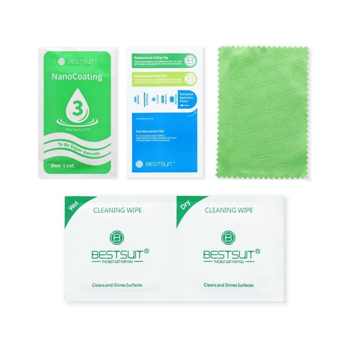 Bestsuit - Bestsuit iPhone 14 Pro Max Skärmskydd Flexible Glas - Svart