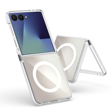 A-One Brand - Galaxy Z Flip 7 Mobilskal MagSafe Acrylic - Vit