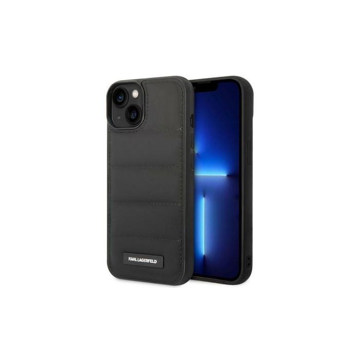 KARL LAGERFELD - Karl Lagerfeld iPhone 14 Fodral Hårt Skal Puffy Logo Svart