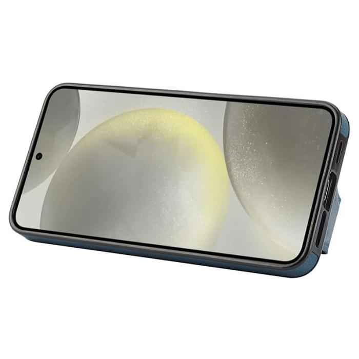 OEM - Mobilfodral för Samsung Galaxy S26 Plus Konstläder + TPU - Blå
