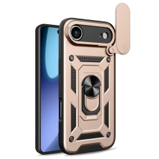 A-One Brand - iPhone 17 Air Mobilskal Slide Kameralock PC + TPU - Guld