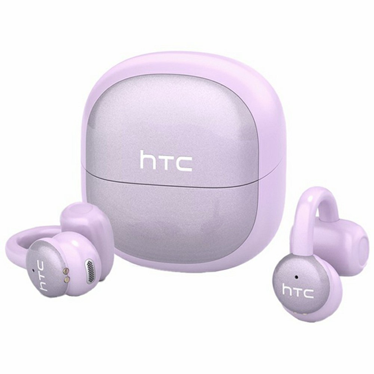 HTC OWS Trådlösa Bluetooth Hörlurar med Mikrofon Ear-Clip NE15 - Lila (Lila)
