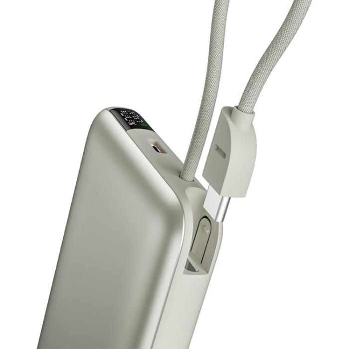 ENERGEA - Bazic Fusion MagSafe PowerBank 10000mAh med USB-C Kabel - Grå