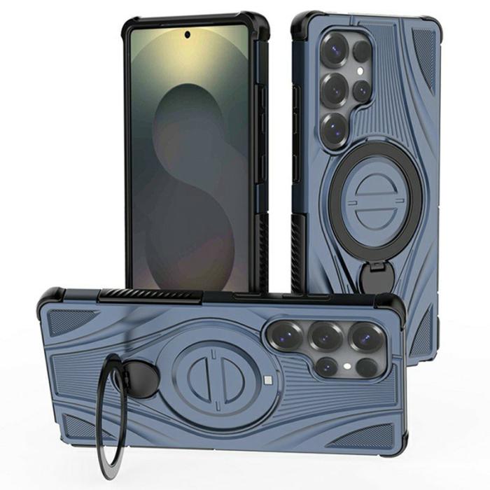 OEM - Mobilskal för Samsung Galaxy S26 Ultra Magnetiskt Kickstand TPU - Mörkblå
