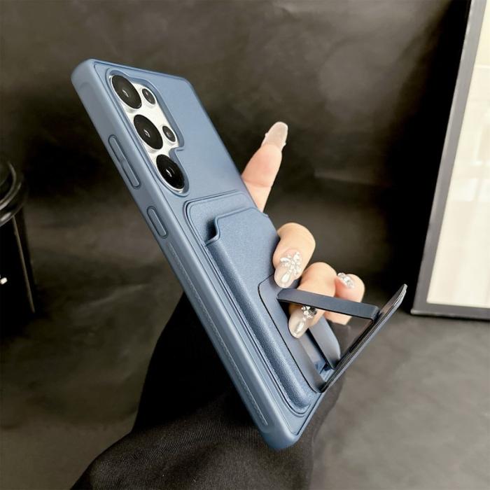 OEM - Mobilfodral för Samsung Galaxy S26 Ultra Kickstand Kortfack - Mörklila