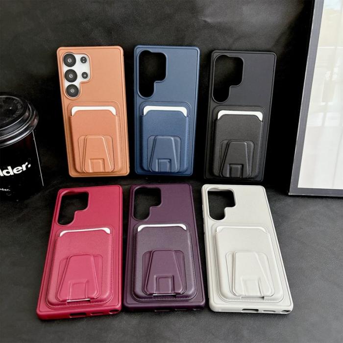 OEM - Mobilfodral för Samsung Galaxy S26 Ultra Kickstand Kortfack - Mörklila