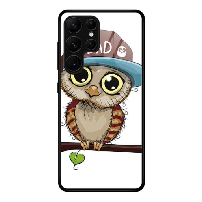 OEM - Mobilskal för Samsung Galaxy S26 Ultra Härdat glas + PC + TPU - Uggla