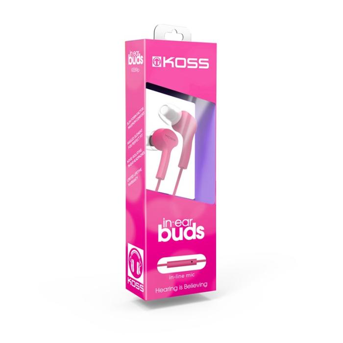 Koss - Koss Hörlur KEB9i In-Ear Mic - Rosa