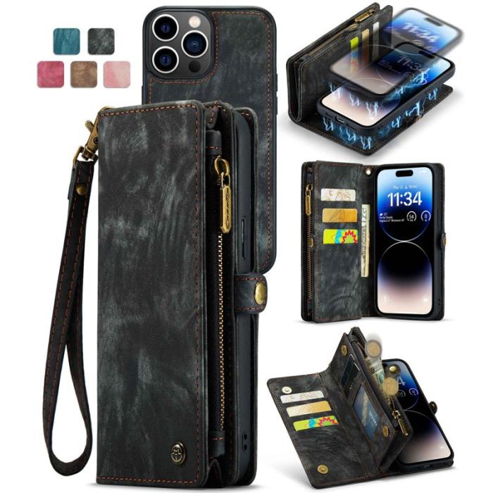 Caseme - CASEME 008 Series Mobilskal till iPhone 13 Pro 2-i-1 Svart