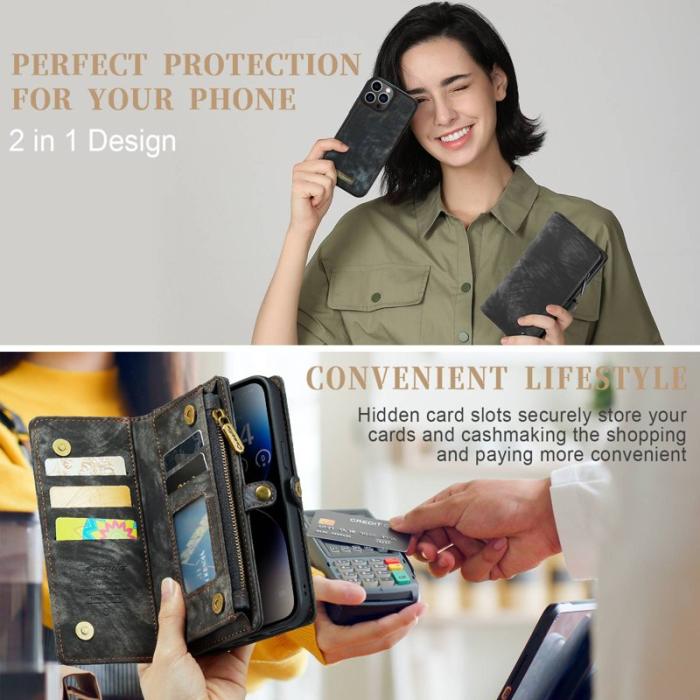 Caseme - CASEME 008 Series Mobilskal till iPhone 13 Pro 2-i-1 Svart