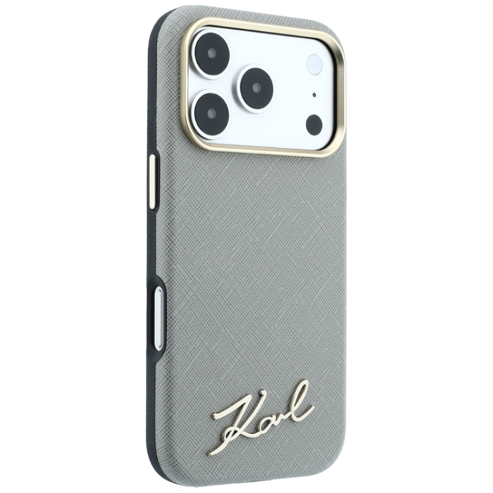 KARL LAGERFELD - Karl Lagerfeld Mobilskal För iPhone 18 Pro/17 Pro Magsafe Saffiano Small Script