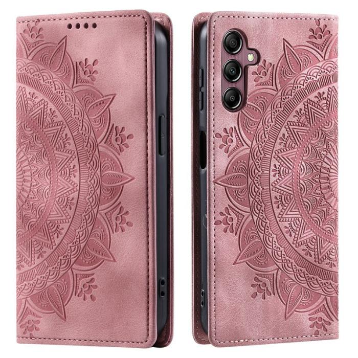 OEM - Samsung Galaxy S26 Plånboksfodral Magnetisk Stängning Konstläder Roséguld