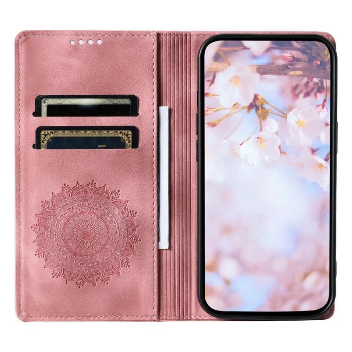 OEM - Samsung Galaxy S26 Plånboksfodral Magnetisk Stängning Konstläder Roséguld
