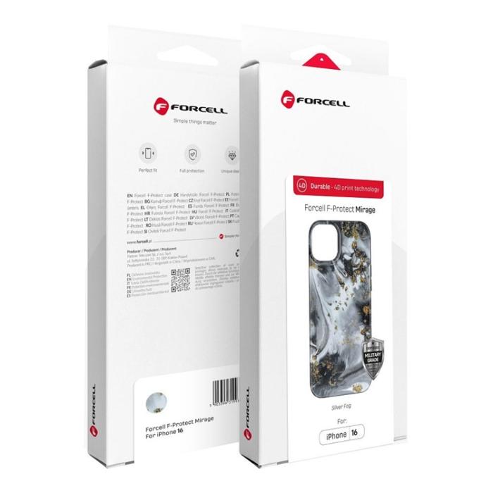 Forcell - Forcell iPhone 16 Pro Mobilskal MagSafe Mirage - Silver Fog