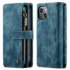 Caseme - CASEME Konstl&auml;der Pl&aring;nboksfodral f&ouml;r iPhone 13 mini med rem - Gr&ouml;n