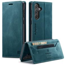 AUTSPACE - AUTSPACE Samsung Galaxy A55 5G Wallet Fodral KonstL&auml;der - Bl&aring;