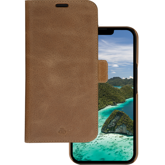 UTGATT1 - Dbramante iPhone 14 Pro Max Plånboksfodral Lynge - Tan