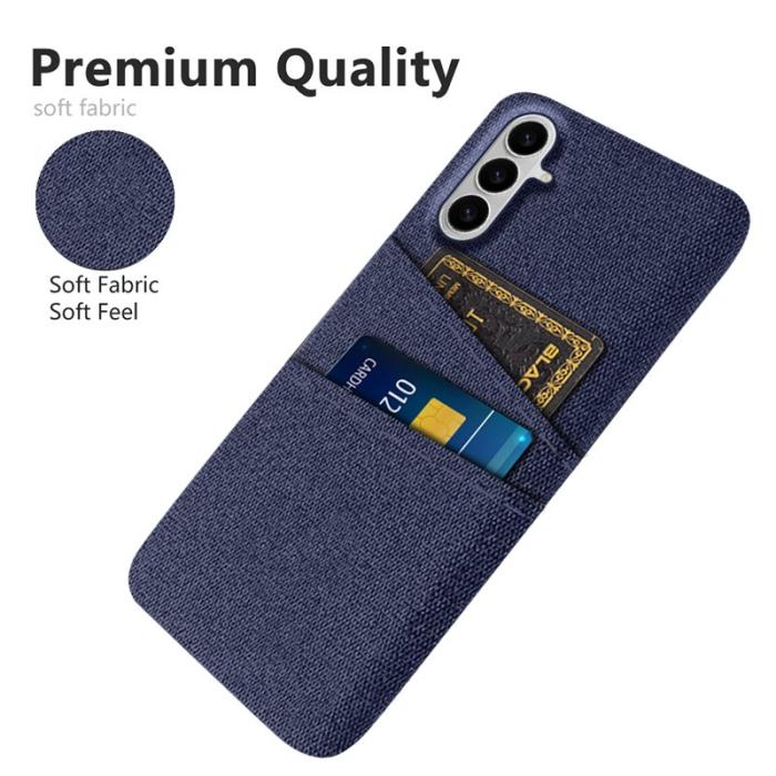 OEM - Mobilskal till Samsung Galaxy S26 / S26 Pro Kläde + Hård PC - Blå