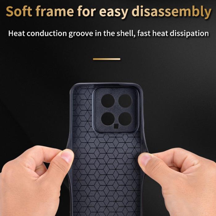 AZNS - AZNS Xiaomi 14 Fodral KonstLäder Coated TPU - Grön