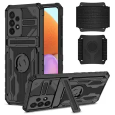OEM - Hybrid skal med handledsband till Galaxy A33 5G - Svart