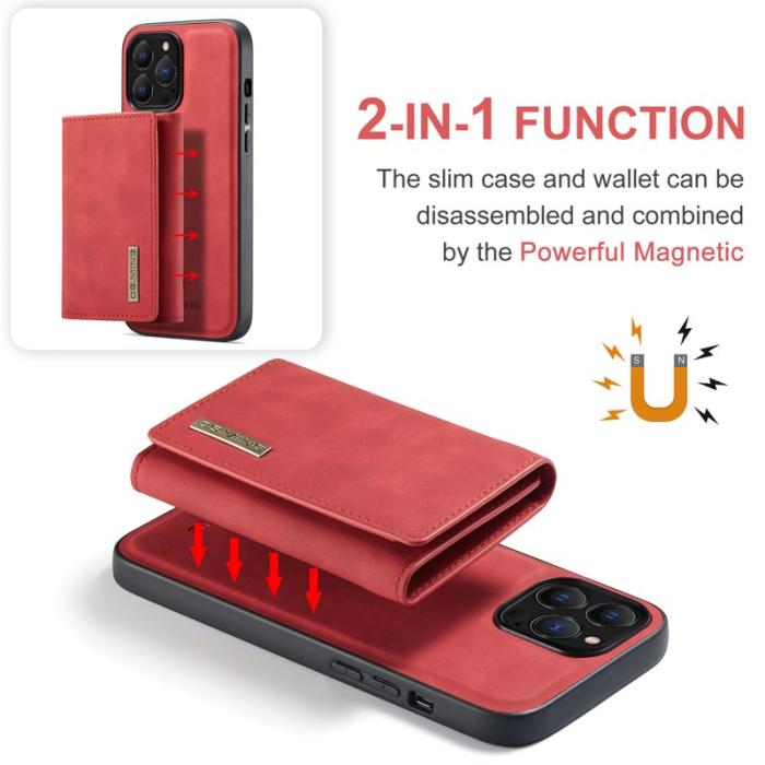DG.MING - DG.MING M1 Series Mobilskal till iPhone 16 Pro med Ställning Röd