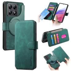 CASENEO - CASENEO Xiaomi 14T Pl&aring;nboksfodral Konstl&auml;der - Gr&ouml;n