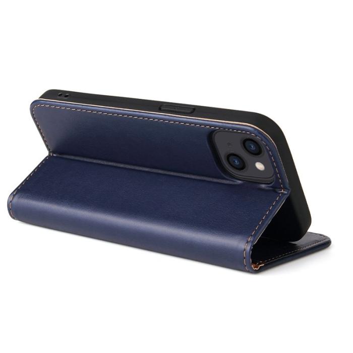 FIERRE SHANN - FIERRE SHANN iPhone 14 Plus Plånboksfodral Konstläder - Blå
