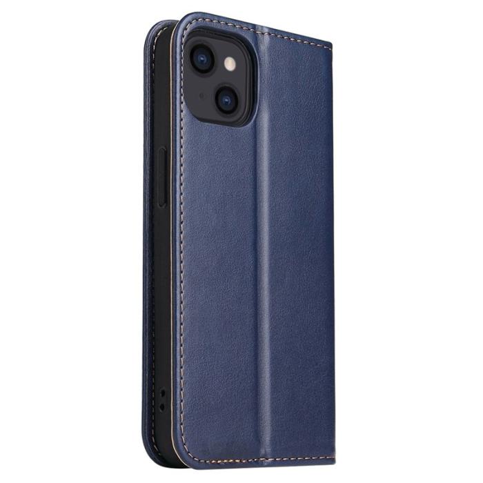 FIERRE SHANN - FIERRE SHANN iPhone 14 Plus Plånboksfodral Konstläder - Blå