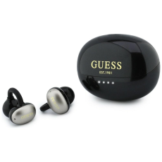 Guess - Guess Tr&aring;dl&ouml;s H&ouml;rlurar In-Ear Metalic Classic Logo - Svart