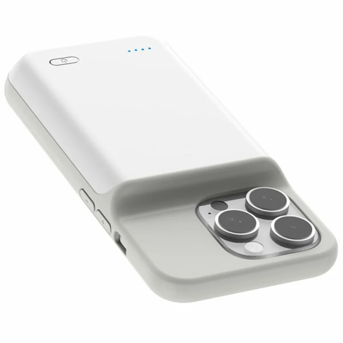 A-One Brand - iPhone 16 Pro Max Batteriskal 7000mAh - Vit