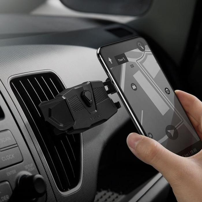 Spigen - Spigen Bilhållare Luftventil Click.R - Svart